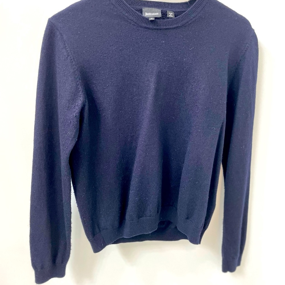 Mens Just Cavalli Navy Sweater Medium